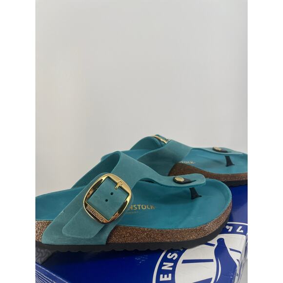 Birkenstock Gizeh Big Buckle Ladies 8 Men's 6 EU 39 Biscay Bay Regular fit - Picture 4 of 5